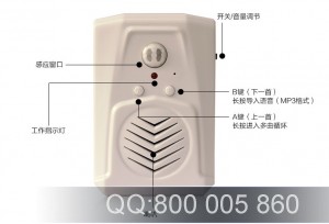 TF定制录音感应门铃 语音提示器 欢迎光临红外感应器 录音迎宾器